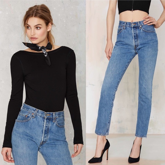 Reworked Nasty Gal After Party Vintage 501 Levi’s - Picture 3 of 11